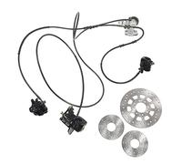 Brake Master Cylinder Kit Hydraulic Disc Brake Set with 3 Brake Discs 150 Go Kart ATV Modifications
