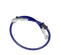 Brake Oil Hose 0 Degree 28 60cm 10mm Inner Diameter Motorcycle Braided Brake Clutch Oil Hoses Line Pipe Throttle Gas Fuel(Blue)