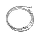 Brake Oil Hose 10mm Inner Diameter 40cm/ 60cm/ 90cm/1M/1.4M/1.7M/1.9M Motorcycle Hydraulic Brake Line Oil Hose Pipe Stainless Steel Braided Cable Tone(1.9M)