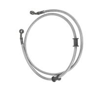 Brake Oil Hose 120cm 28 Degree Universal Motorcycle Braided Brake Clutch Oil Hoses Line Pipe Throttle Gas Fuel(Silver)