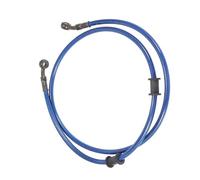 Brake Oil Hose 120cm 28 Degree Universal Motorcycle Braided Brake Clutch Oil Hoses Line Pipe Throttle Gas Fuel(Blue)