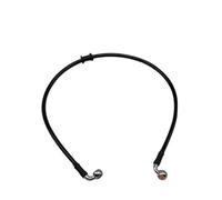 Brake Oil Hose Line 90° 10mm Black Motorcycle Hydraulic Reinforced Brake Clutch Oil Hose Line Pipe 300mm to 2200mm for ATV Dirt Pit Racing Bike(Black 180cm)