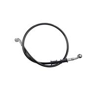 Brake Oil Hose Line Black 400mm to 2200mm for ATV Dirt Pit Racing Bike 28°-90° Motorcycle Hydraulic Reinforced Brake Clutch Oil Hose Line Pipe(Black 1300mm)
