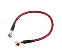 Brake Oil Hose Line, Braided Oil Brake Line Banjo Fitting Stainless Steel End, Suitable for Most of Motorcycle(45CM-Red) Brake line brake oil hose m8