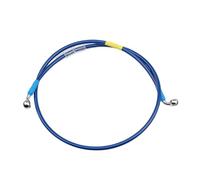 Brake Oil Hose Line Motorcycle Hydraulic Oil Tube Line 28 90 Degree M10 Banjo ATV Pitbike Blue 1/8" Steel Braided Rear Front Brake Hose Cluth(1000mm)