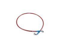 Brake Oil Hose Line Red 80cm-220cm M10 Car Hydraulic Brake Line Oil Hose Pipe Fitting 28° 90° Stainless Steel for Motorcycle(80cm)
