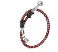 Brake Oil Hose Motorcycle Braided Brake Clutch Oil Hoses Line Pipe Throttle Gas Fuel 50cm 0 Degree 28 10mm Inner Diameter