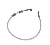 Brake Oil Hose Motorcycle Braided Brake Clutch Oil Hoses Line Pipe Throttle Gas Fuel 60cm 28 Degree(Silver)