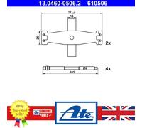 Brake Pad Accessory Kit For BMW 1 2 3 4 11-21 34116850934