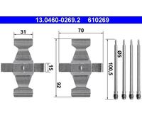 Accessory Kit, disc brake pad for MERCEDES-BENZ:M-CLASS SUV,S-CLASS,M-CLASS,
