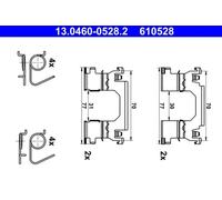 ATE 13.0460-0528.2 Accessory Kit, disc brake pads