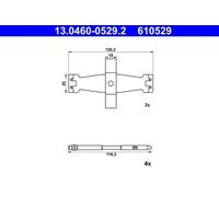 ACCESSORY KIT, DISC BRAKE PAD 13.0460-0529.2
