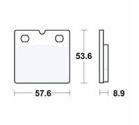 Brake Pad front Fit BMW K 75 /2 88-96 TRW Pads Sintered Sv Street