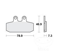 Brake Pad front Fits Aprilia Pegaso 600 90-92 TRW Pads STD Street