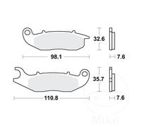 Brake Pad front Fits HM-Moto CRE-B 125 RR 11-13 TRW Pads STD Street