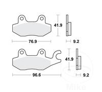 Motorcycle Brake Pads Set MCB663 TRW Allround Organic Genuine Top Quality New