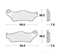 TRW MCB648EC Brake pad set