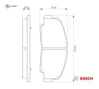 BRAKE PAD SET DISC BRAKE 0 986 424 297 FOR DAIHATSU FOURTRAK RUGGER ROCKY/Top