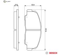 BRAKE PAD SET DISC BRAKE 0 986 424 297 FOR DAIHATSU FOURTRAK RUGGER ROCKY/Top
