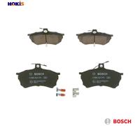 Bosch BP181 - Brake Pads Car Front Axle - Bosch Quality - Reduced Noise and Dust - ECE-R90 Certified - Copper-Free - 1 Set of 4 Pads - With Accessories