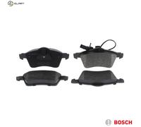 Bosch Front Brake Pad Set 0986 424 537 – 4x Pads with Wear Indicator – Fits VW Transporter MK4