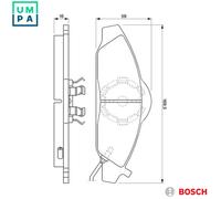 BRAKE PAD SET DISC BRAKE 0 986 424 551 FOR DAEWOO ALFA ROMEO SSANGYONG 2.0L 5cyl