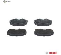 Bosch Brake Pad Set 0986424564 (BP311) - Rear Axle, Low Noise, ECE-R90, Copper-Free, Set of 4