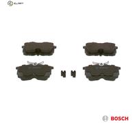 Bosch Brake Pad Set BP377 - Rear Axle, Reduced Noise & Dust, ECE R90, Copper-Free (Set of 4)
