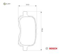 BRAKE PAD SET DISC BRAKE 0 986 424 692 FOR TOYOTA CARINA/Sportswagon 1.6L 4cyl