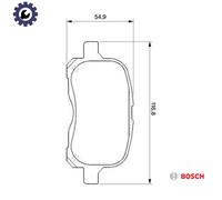 BRAKE PAD SET DISC BRAKE 0 986 424 692 FOR TOYOTA CARINA/Sportswagon 1.6L 4cyl