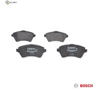 Bosch Brake Pad Set Front Low-Metallic 131.7mm Anti-Squeak Plate 0986424721