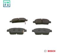 0986 495 242 Front Brake Pad Set 4x Pads Integrated Wear Indicator Braking Bosch