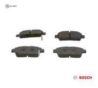0986 495 242 Front Brake Pad Set 4x Pads Integrated Wear Indicator Braking Bosch