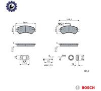 BRAKE PAD SET DISC BRAKE 0 986 460 239 FOR FIAT DUCATO/Bus/Platform/Chassis 2.0L