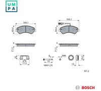 BRAKE PAD SET DISC BRAKE 0 986 460 239 FOR FIAT DUCATO/Bus/Platform/Chassis 2.0L
