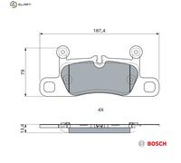 BRAKE PAD SET DISC BRAKE 0 986 460 247 FOR AUDI PORSCHE TAYCAN/Sport/Turismo