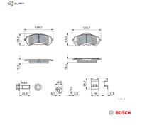 BOSCH 0 986 460 253 Brake pad set