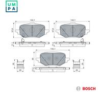 BRAKE PAD SET DISC BRAKE 0 986 460 258 FOR MAZDA PYZR/PY-VPS 2.5L 4cyl CX-60