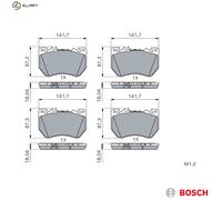 BRAKE PAD SET DISC BRAKE 0 986 460 288 FOR MERCEDES-BENZ C-CLASS/All-Terrain