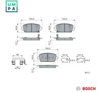 BOSCH 0 986 460 299 Brake pad set