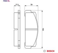 BRAKE PAD SET DISC BRAKE 0 986 460 736 FOR FSO CARO/III POLONEZ PRIMA ATOU 1.5L