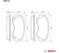 BRAKE PAD SET DISC BRAKE 0 986 460 978 FOR MITSUBISHI PAJERO/II/SHOGUN/SFX/Mk