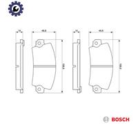 BRAKE PAD SET DISC BRAKE 0 986 461 396 FOR RENAULT 12/Break/TOROS/Variable 14