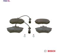 Bosch BP690 - Brake Pads Car Front Axle - Bosch Quality - Reduced Noise and Dust - ECE-R90 Certified - Copper-Free - 1 Set of 4 Pads - With Accessories