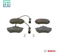 Bosch BP690 - Brake Pads Car Front Axle - Bosch Quality - Reduced Noise and Dust - ECE-R90 Certified - Copper-Free - 1 Set of 4 Pads - With Accessories