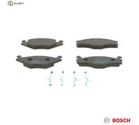 Bosch Brake Pads BP736 Front Axle - ECE-R90, Copper-Free, Reduced Noise & Dust - 1 Set (4 pads)