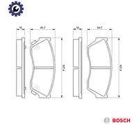 BOSCH 0 986 493 340 Brake pad set