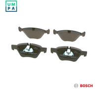 Bosch BP110 - Brake Pads Car Front Axle - Bosch Quality - Reduced Noise and Dust - ECE-R90 Certified - Copper-Free - 1 Set of 4 Pads