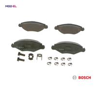 Bosch BP376 - Brake Pads Car Front Axle - Bosch Quality - Reduced Noise and Dust - ECE-R90 Certified - Copper-Free - 1 Set of 4 Pads - With Accessories