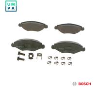 Bosch BP376 - Brake Pads Car Front Axle - Bosch Quality - Reduced Noise and Dust - ECE-R90 Certified - Copper-Free - 1 Set of 4 Pads - With Accessories